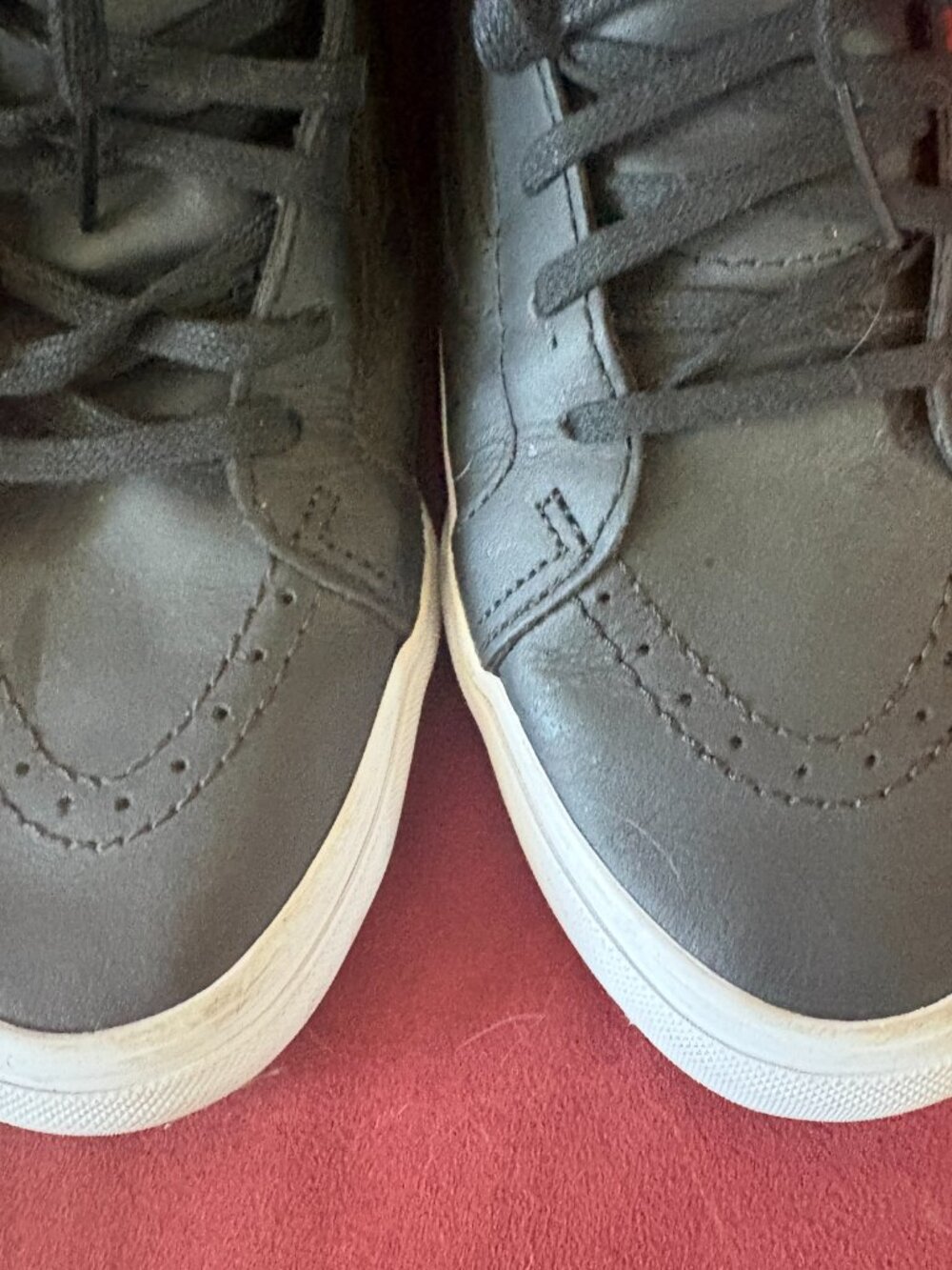 High-top Women’s Vans Black  w/ Gold Zipper - Size  Womens 9, Mens 7.5 - Picture 7 of 12